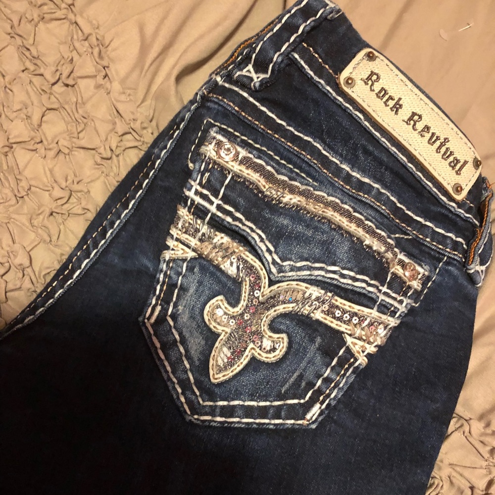 Size 24 Rock Revival Skinny Jeans